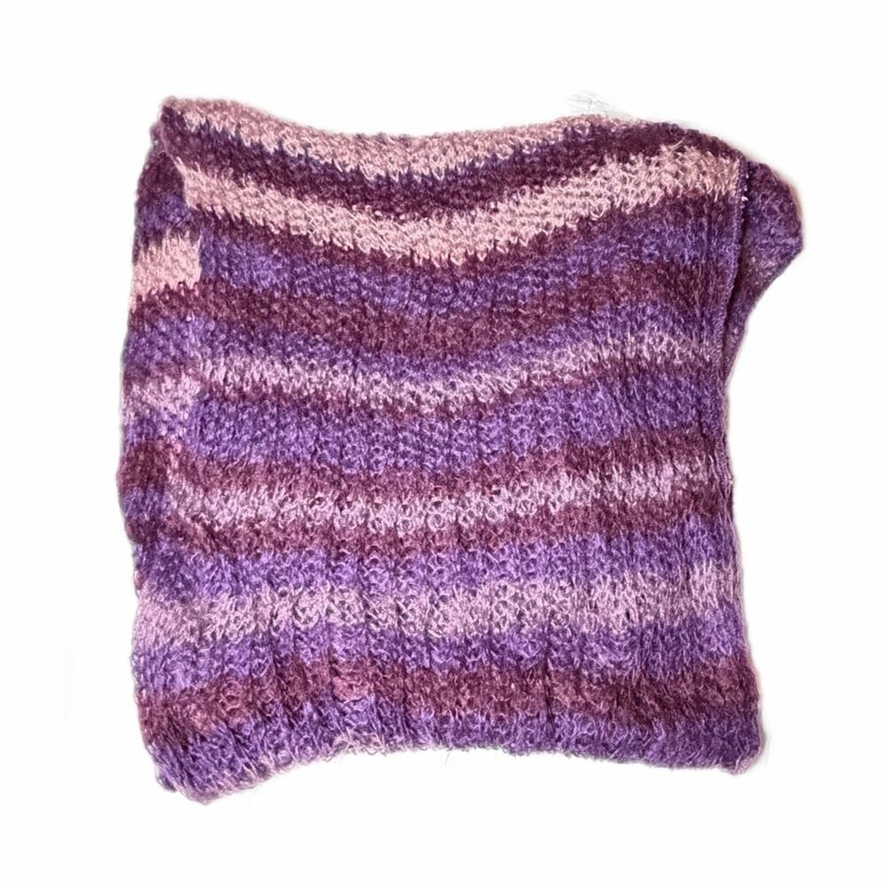 Rikka purple infinity scarf acrylic